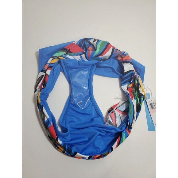 Bleu Rod Beattie Lush Life Leaf Print Skyline Sarong Bikini Bottoms Swimwear NWT - Picture 8 of 11